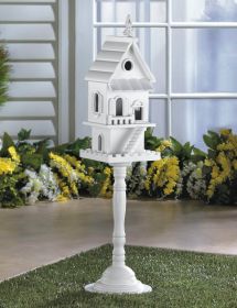 Victorian Two-Story Pedestal Bird House