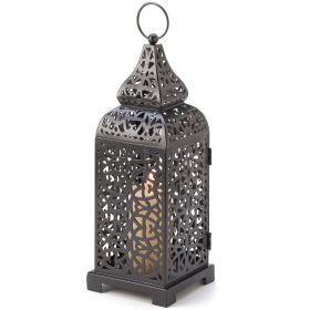 Iron Candle Lantern Tower - 13 inches