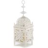 Iron Cutout Candle Lantern - 11.5 inches