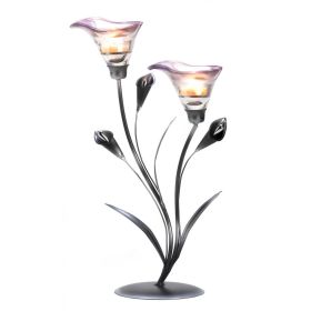 Two-Blossom Calla Lily Candle Holder