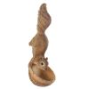 Vertical Squirrel Sculpture Bird Feeder