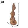 Vertical Squirrel Sculpture Bird Feeder