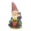 Gnome with Flower Solar Garden Statue