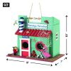 Flamingo Paradise Wood Bird House