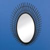 Riki Black Bamboo Mirror - 36 inches