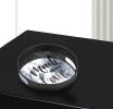 Made With Love Round Mirrored Metal Tray - 12 inches