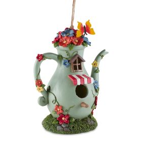 Fanciful Tall Teapot Birdhouse