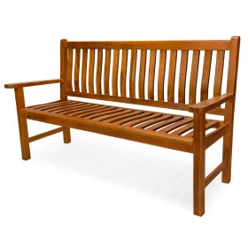 Teak Wave Bench