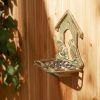 Wall-Mounted House Design Cast Iron Bird Feeder