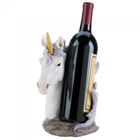 White Unicorn Wine Bottle Holder