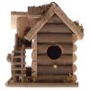 Log Cabin Gone Fishin' Birdhouse