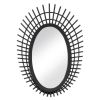 Riki Black Bamboo Mirror - 24 inches