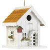 Cottage Bird House with Trellis Front Door