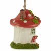 Whimsical Mushroom Cottage Birdhouse