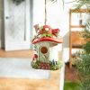 Whimsical Mushroom Cottage Birdhouse