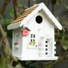 Cottage Bird House with Trellis Front Door