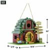 Vintage Winery Log Cabin-Style Bird House