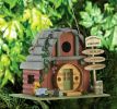 Vintage Winery Log Cabin-Style Bird House