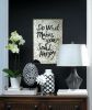 Black and Gray Porcelain Table Lamp with Linen Shade