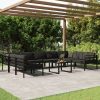 10 Piece Patio Lounge Set with Cushions Aluminum Anthracite